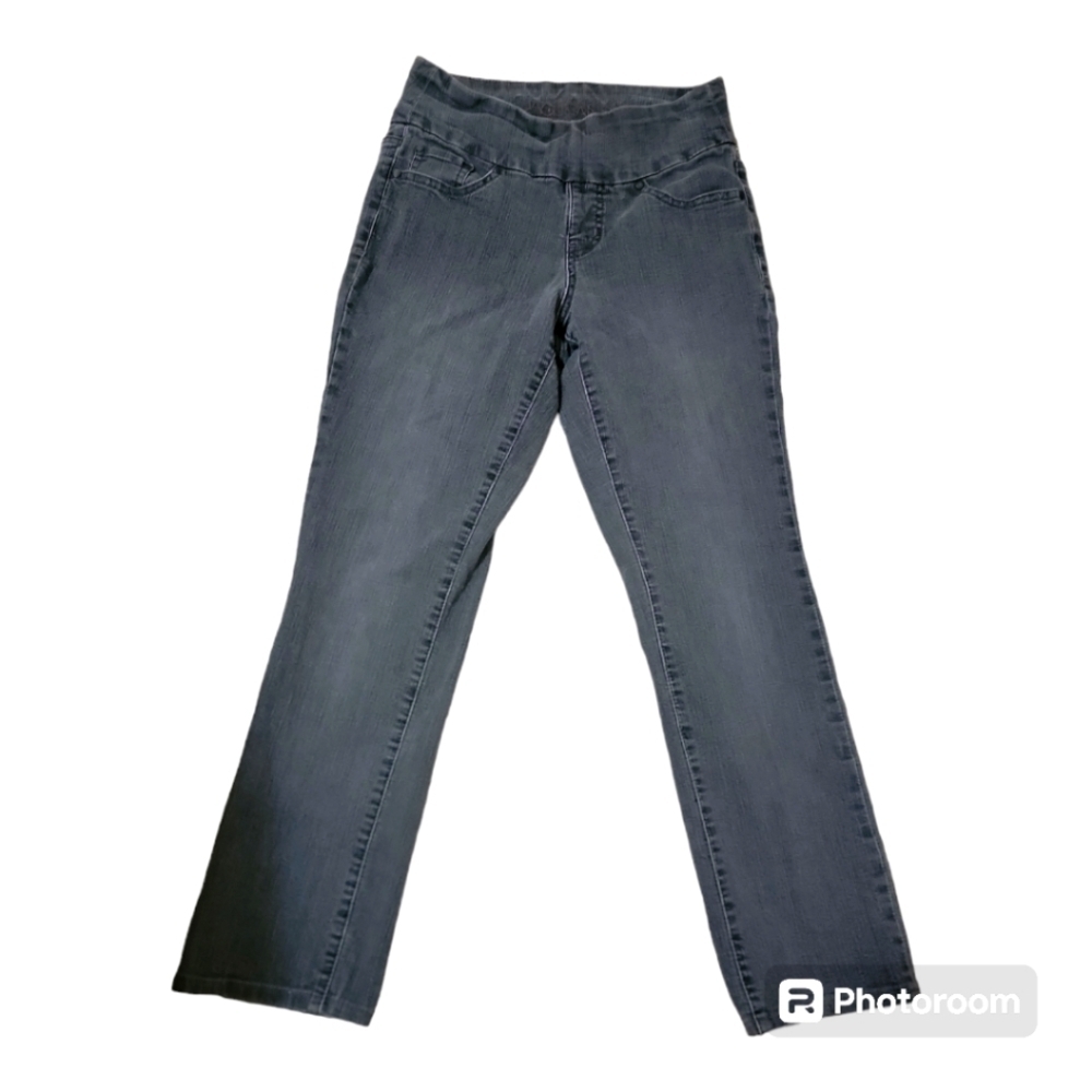JAG JEANS GRAY SIZE 4 TUMMY CONTROL STRETCHABLE HIGH WAIST straight cut